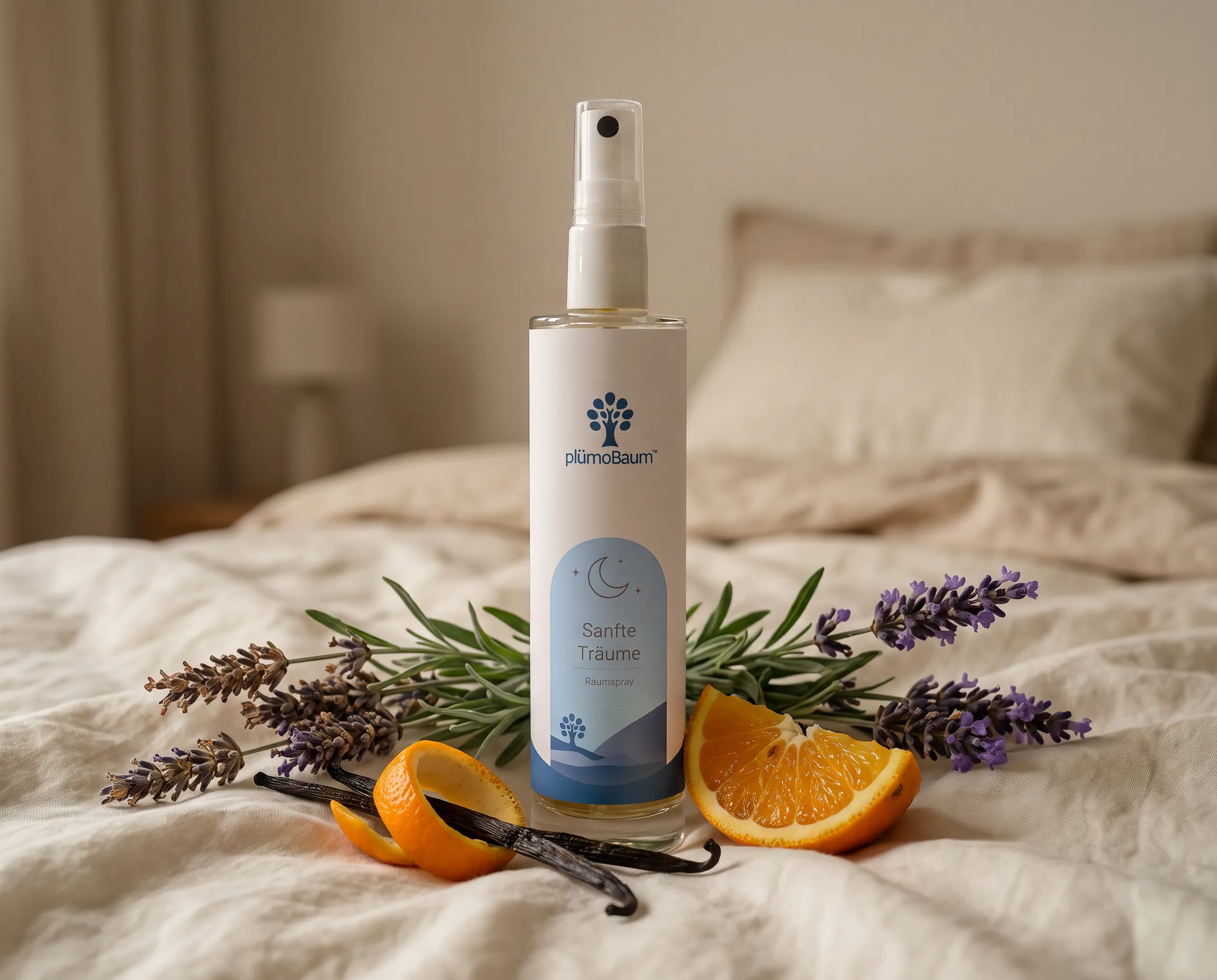 Duftfläschchen „Sanfte Träume“ mit Orange, Lavendel und Vanille